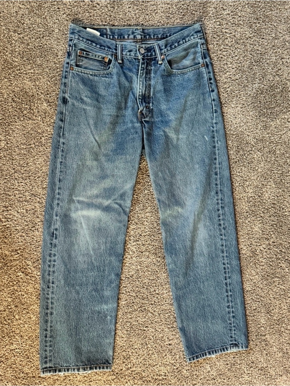 Classic Levi’s 550 “Relaxed Tapered” Blue Jeans - “14 M”